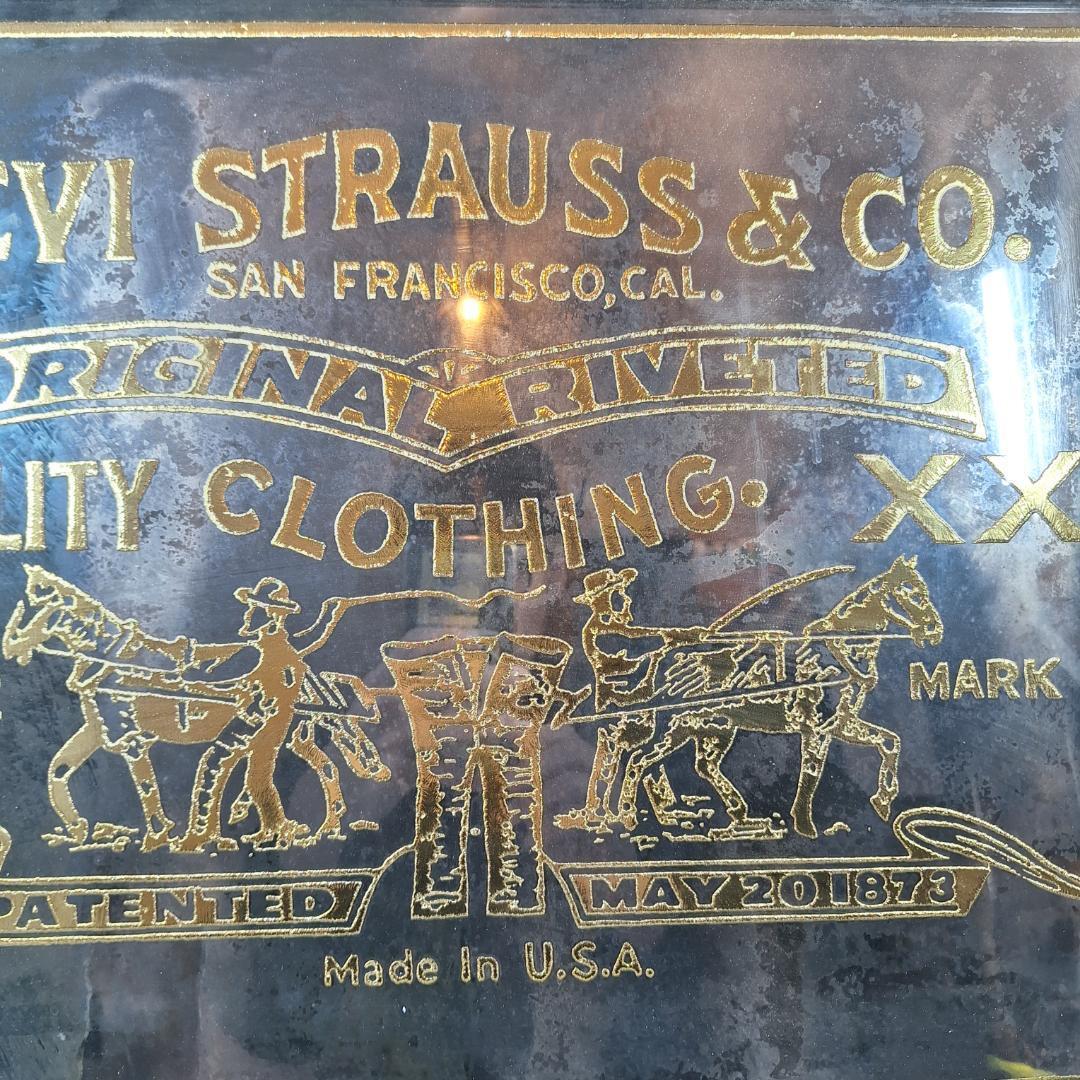 1974 LEVI リーバイス パブミラー 看板 非売品 ディスプレイ 1974 LEVI リーバイス パブミラー 看板 非売品 ディスプレイ