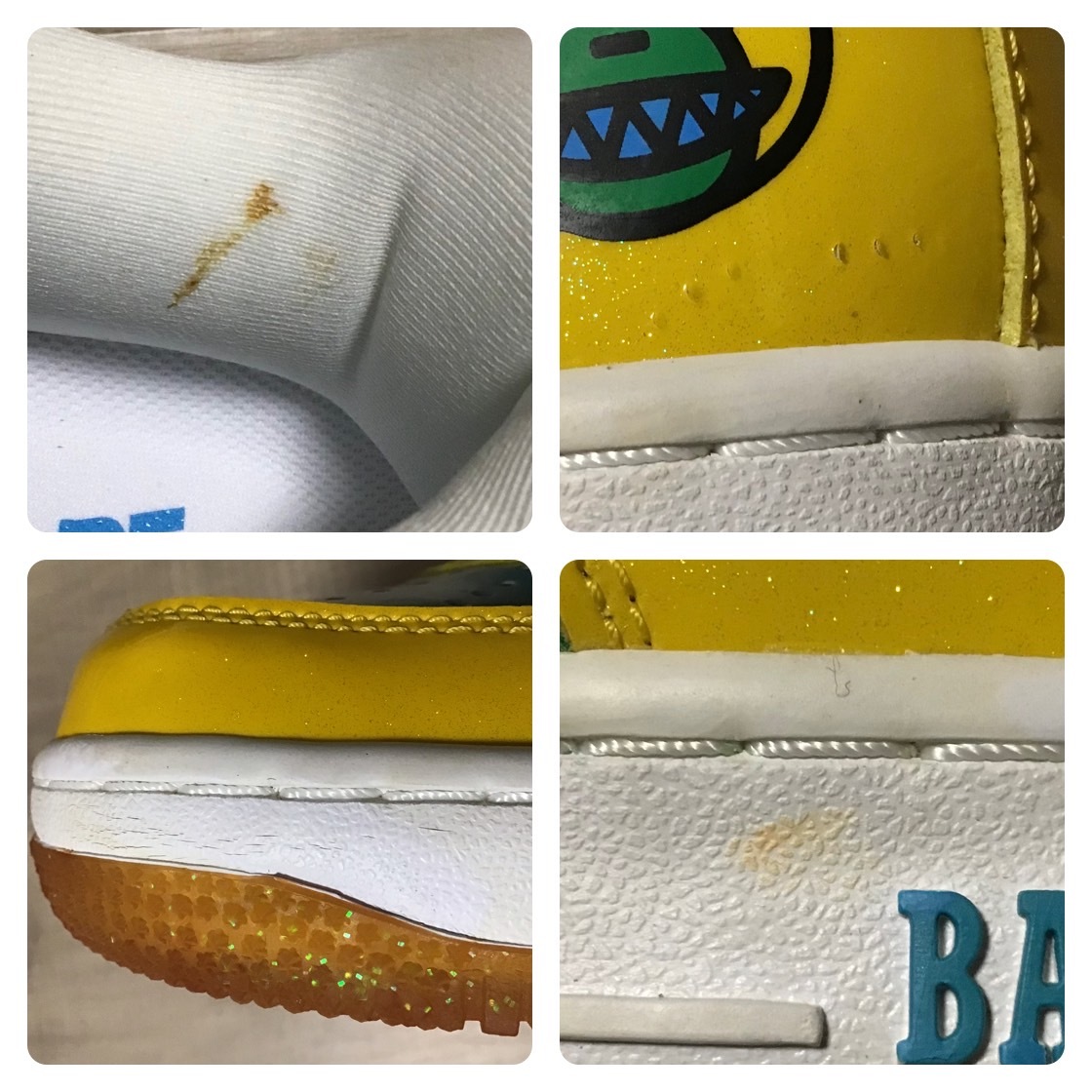 ★未使用品★ ラメ BAPESTA スニーカー 27.5cm a bathing ape glitter BAPE STA shoes sneakers エイプ ベイプ ベイプスタ スニーカー y55
