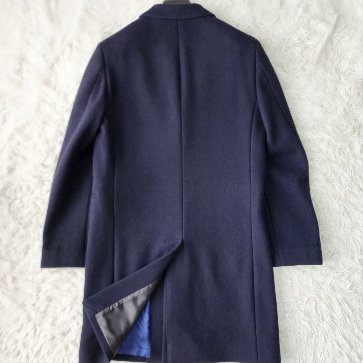 未使用級【PS PAUL SMITH】チェスターコート 現行 ネイビー 38 未使用級【PS PAUL SMITH】チェスターコート 現行 ネイビー 38
