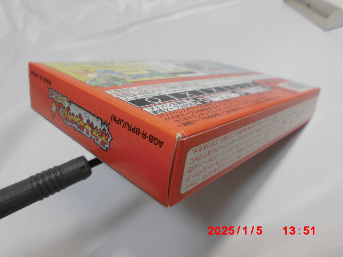 GBAROMカセット 箱説有り ポケットモンスター 赤 ファイアレッド GBAROMカセット 箱説有り ポケットモンスター 赤 ファイアレッド
