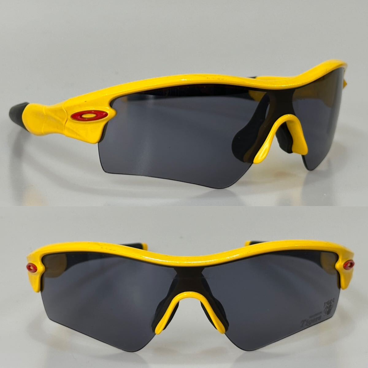 美品◆希少!OAKLEY Rader 阪神タイガース サングラス イエロー グレー オークリー レーダー廃盤品 USA製