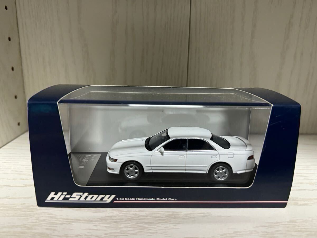 1円〜 1/43 ハイストーリー Hi-Story トヨタ マークⅡ 2.5 ツアラーV 1994 Toyota MARKⅡTourer V JZX90 スーパーホワイト 1:43 ミニカー