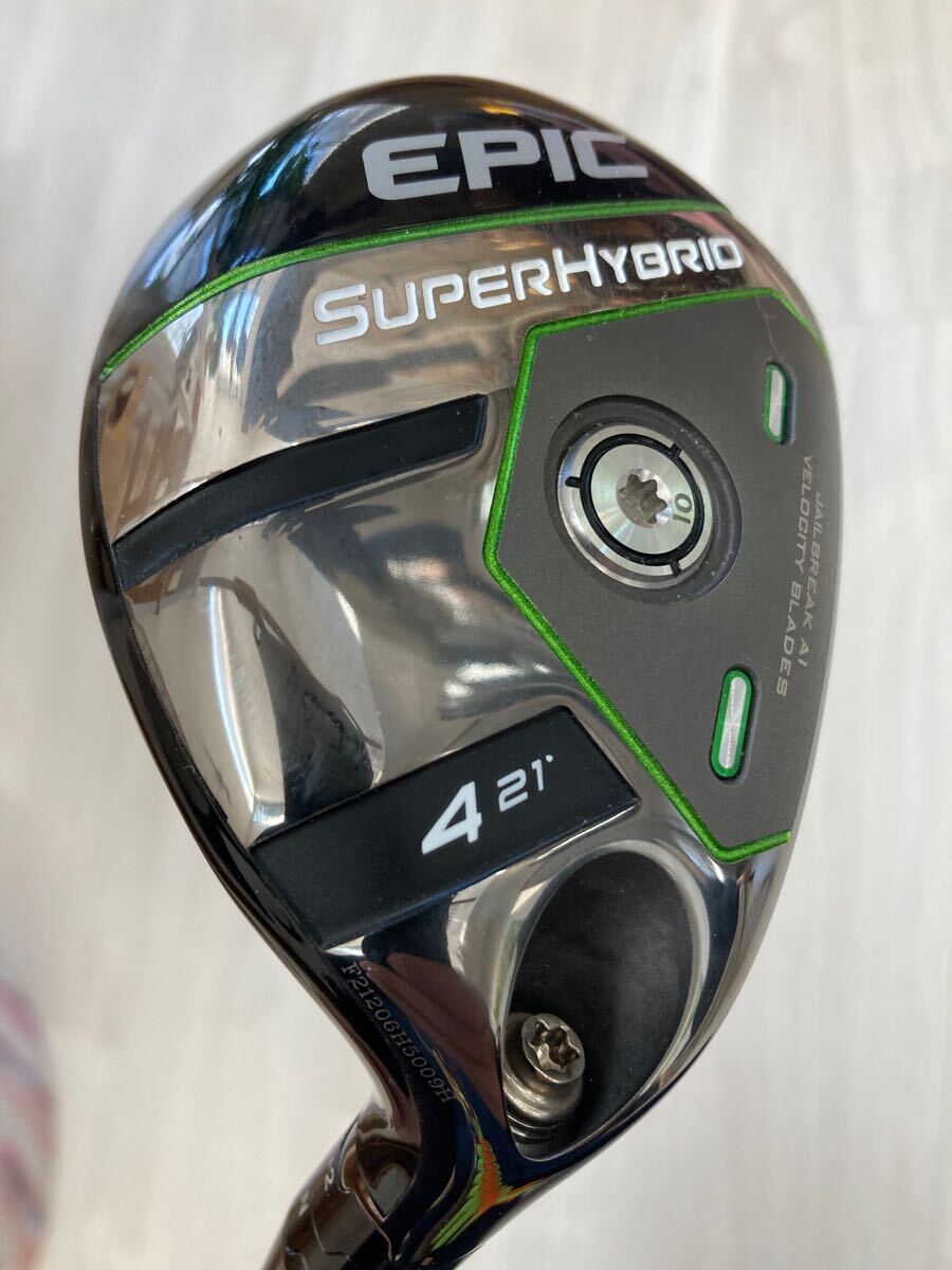 EPIC super HYBRID 4番 21° スチールファイバー　送料込