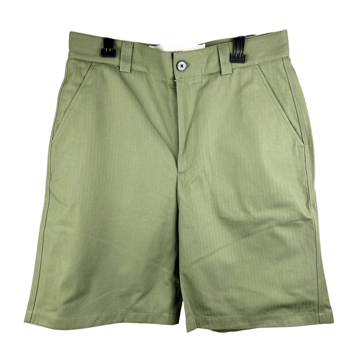 JILSANDER(ジルサンダー) PLUS Stripe Wide Short Pants (khaki)