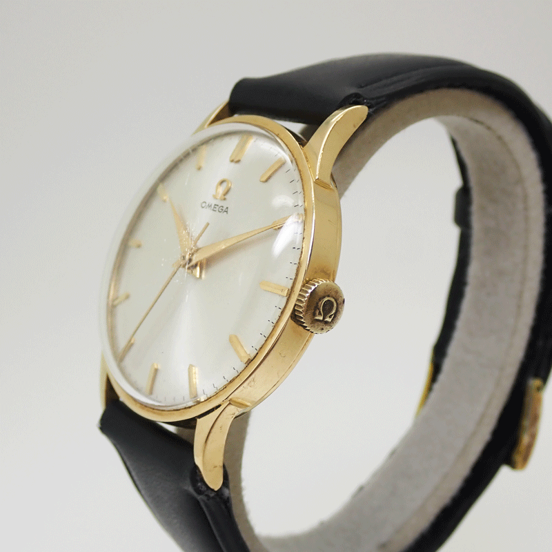 OMEGA Omega CK2910 K18YG Cal.284 механический завод мужской 30 мм kyali балка именная техника Cal.284 кожа частота неоригинальный товар хвост таблеток GP( оригинальный ) наручные часы бесплатная доставка!!