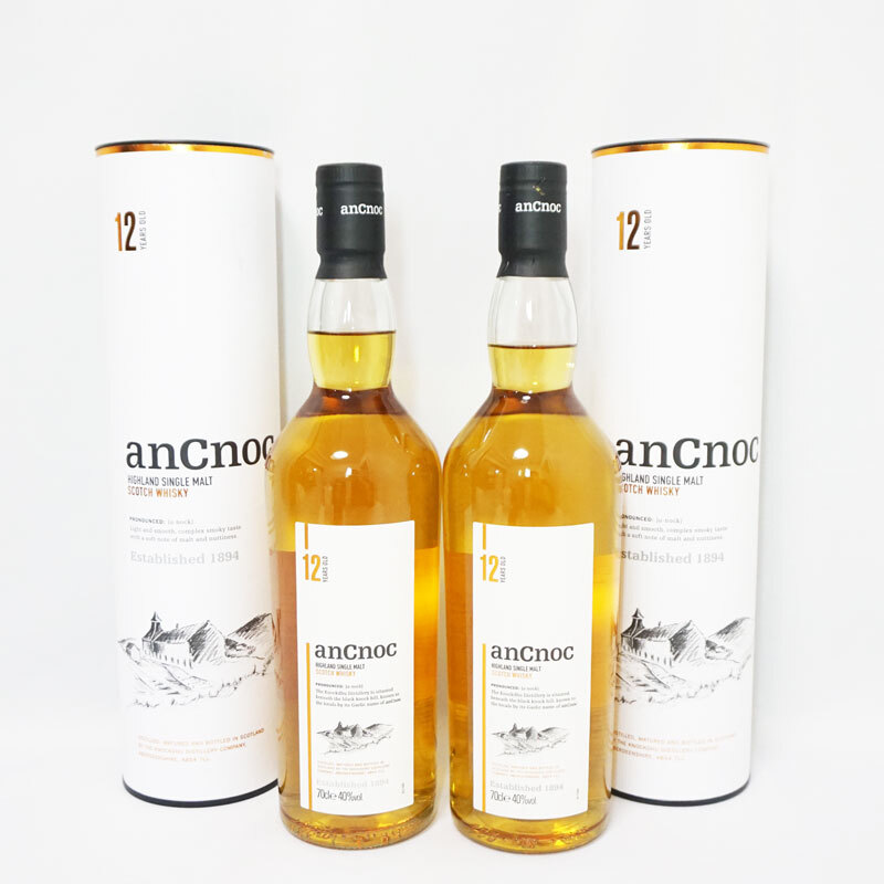 ancnoc アンノック 12年 2本セット スコッチ ウイスキー 700ml 40％ 箱付き 送料無料！！