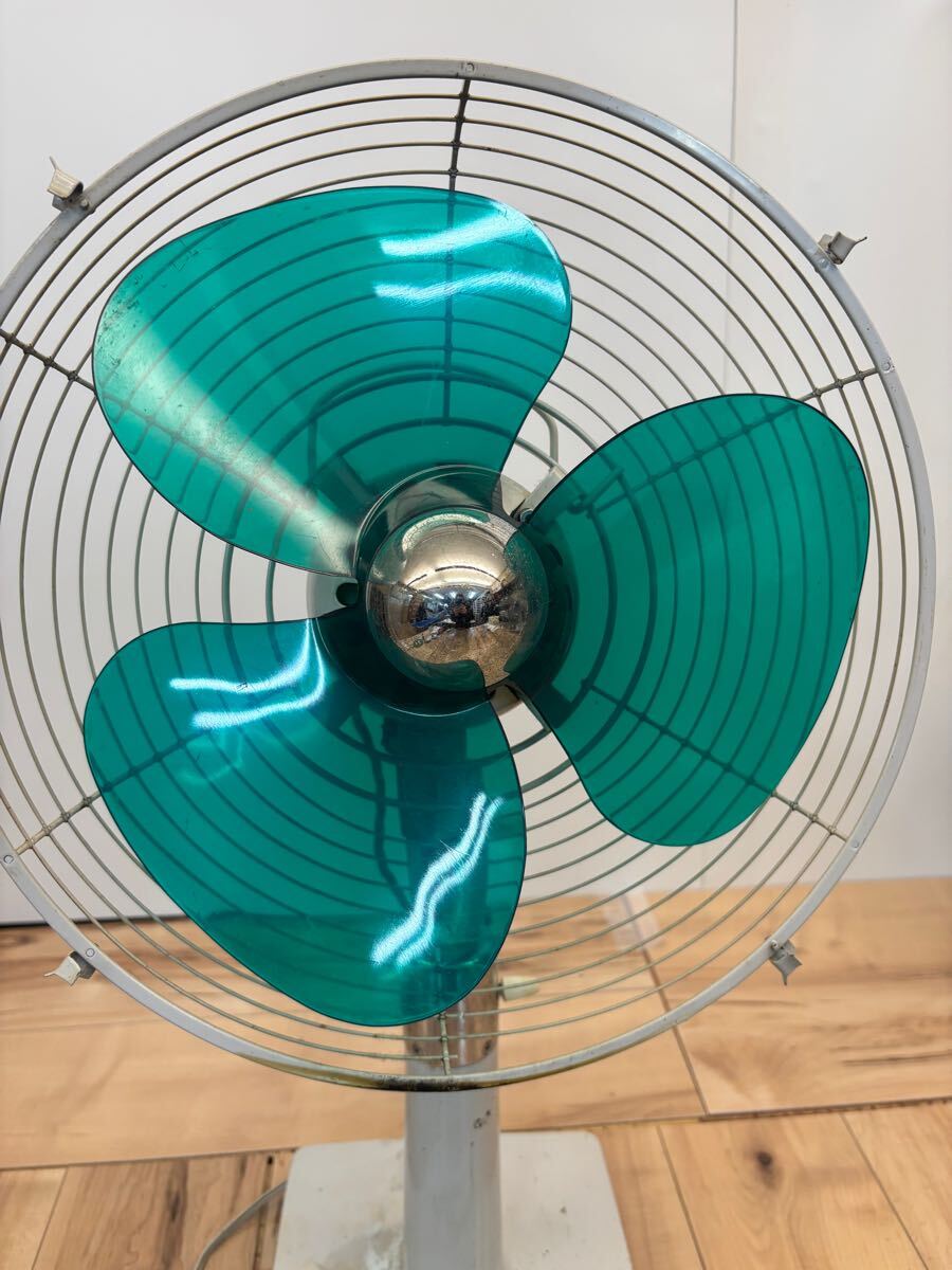 ☆回転OK☆NEC レトロ扇風機☆30cm羽根☆グリーン☆3枚羽根 ☆回転OK☆NEC レトロ扇風機☆30cm羽根☆グリーン☆3枚羽根