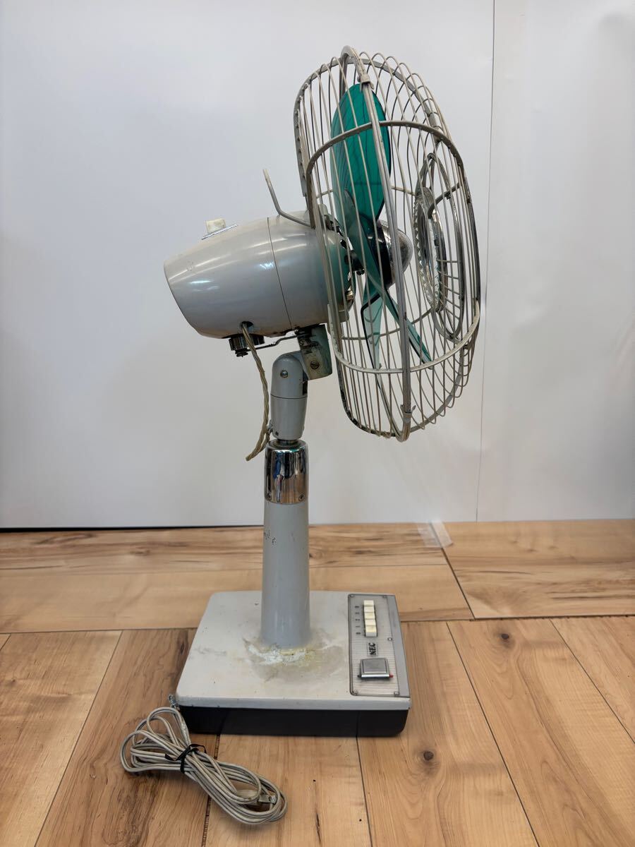 ☆回転OK☆NEC レトロ扇風機☆30cm羽根☆グリーン☆3枚羽根 ☆回転OK☆NEC レトロ扇風機☆30cm羽根☆グリーン☆3枚羽根