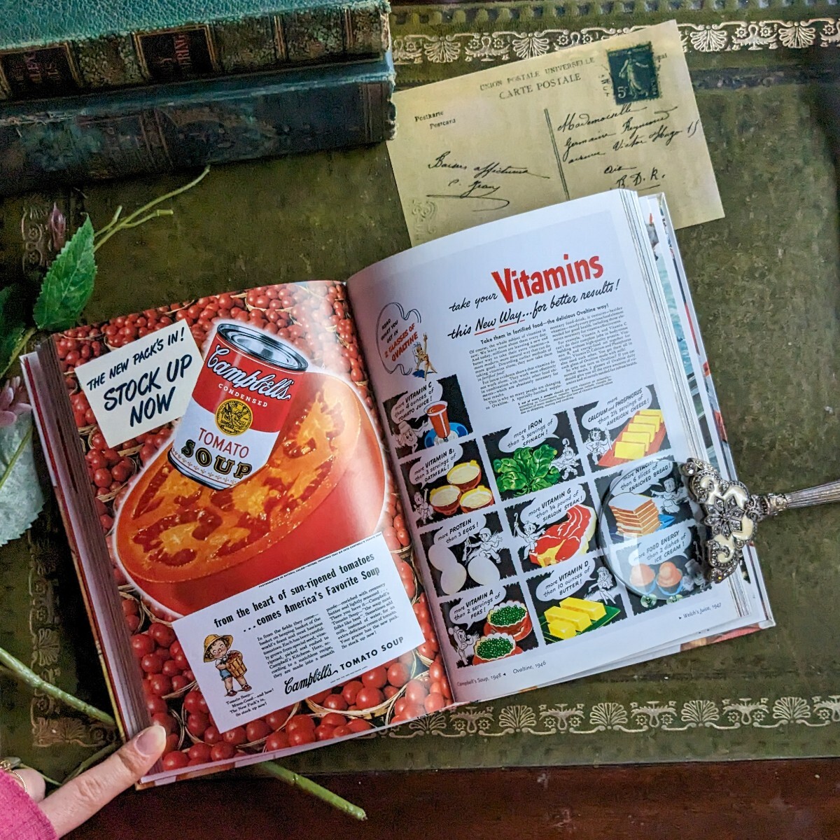 ノスタルジックな1940年代のアメリカのヴィンテージ広告集！古書　ヴィンテージ本