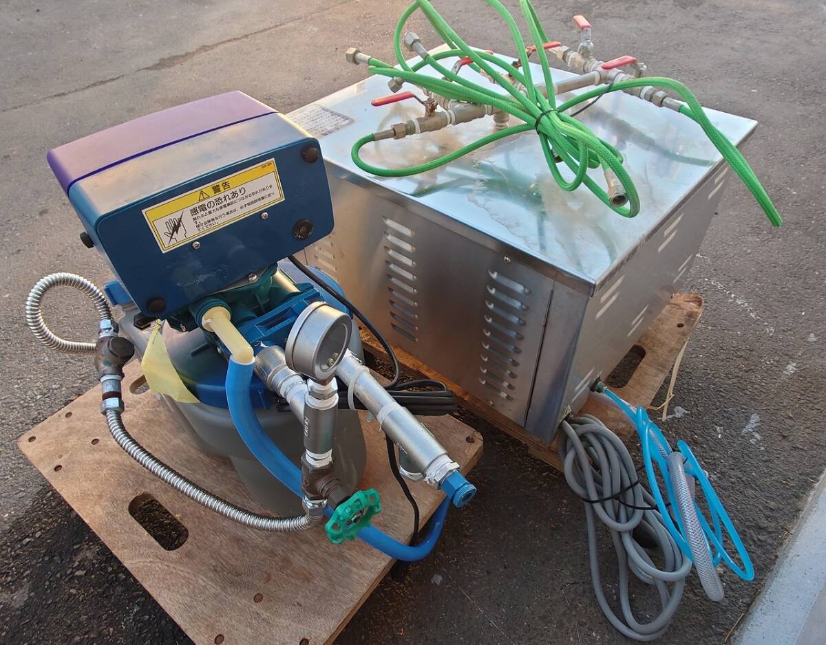 蒸しスチーマー＆自動(dòng)軟水機(jī)セット　3相 200ｖ+100ｖ