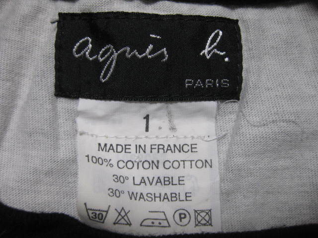 ●最終値下げ●agnes b.●アニエスベー●フランス制●転寫●フォトプリント●ＴＯＫＹＯ●カットソー●ポイント消化に★