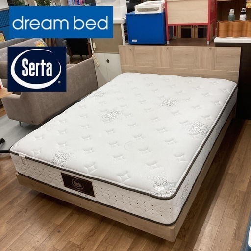 S749 最高級 ワイドダブル ドリームベッド サータポスチャーセレクト7.7 幅150cm USED 綺麗