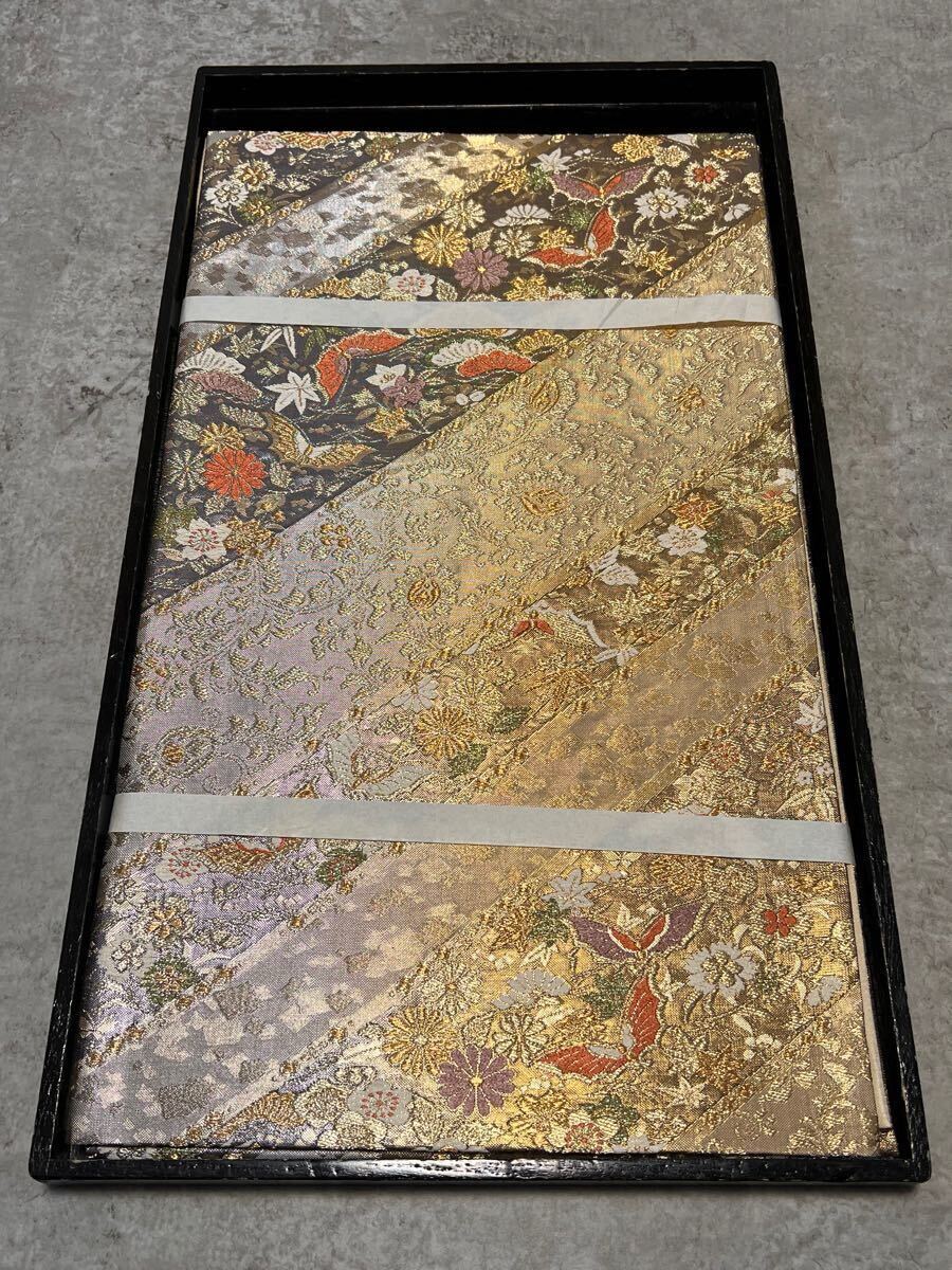 逸品 帯 金銀糸 織物 正絹 きもの 袋帯 蝶華 呉服 豪華