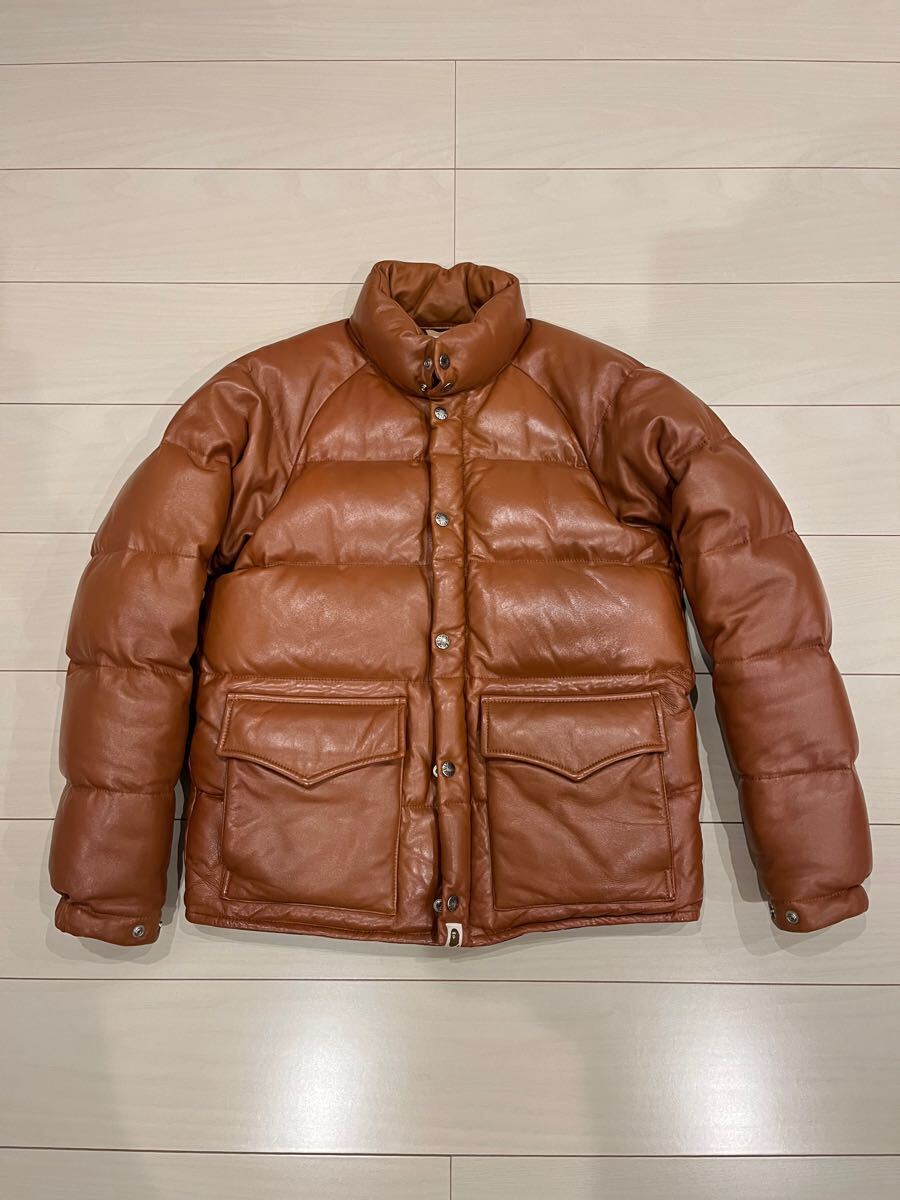 A BATHING APE アベイシングエイプ シープスキン レザーダウン A BATHING APE アベイシングエイプ シープスキン レザーダウン
