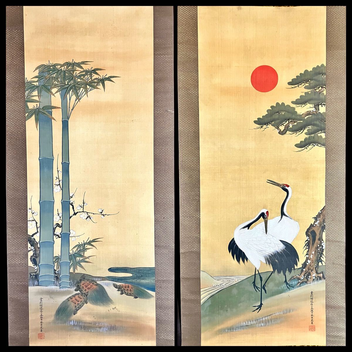 模写/土佐光貞/宮中美人画/絹表装/布袋屋掛軸HF-791 作りあげ - 絵画 模写/土佐光貞/宮中美人画/絹表装/布袋屋掛軸HF-791 作りあげ - 絵画