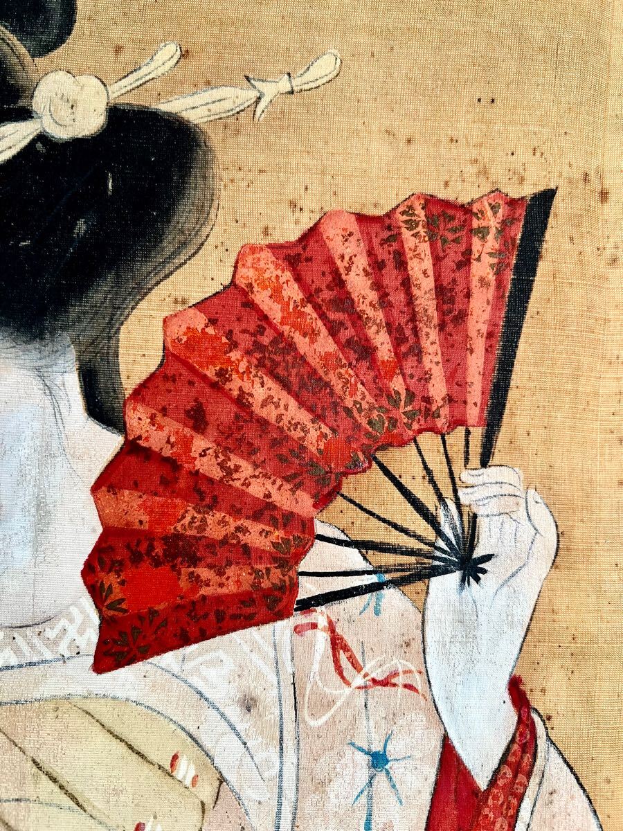 Yahoo!オークション - 【真作】【S8】鏑木清方「舞姿」絹本 肉筆