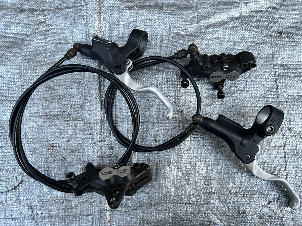 SHIMANO Deore XT 油圧ブレーキレバー キャリパー前後セット BL-M755 BR-M755 シマノ