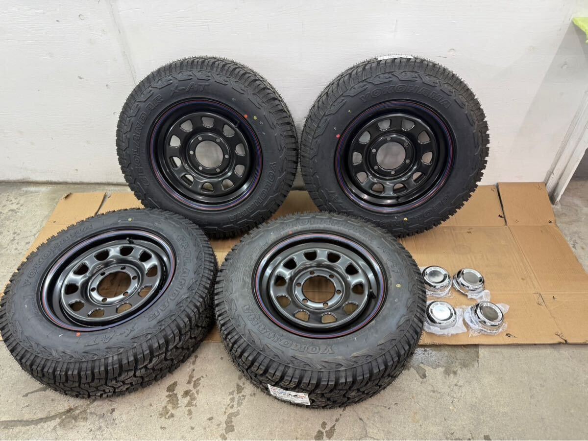 ハイエース　新品未使用　タイヤセット　ジオランダー X-AT デイトナ　センターキャップ　215/70R16 6穴139 ＋38 200系　キャラバン　