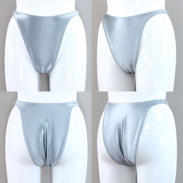 (276X3L-F03) 超ハイレグリオバック (サテングレー)