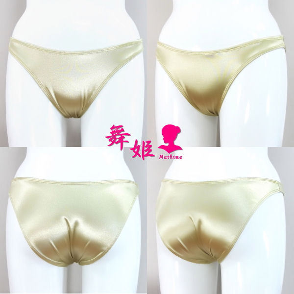 (193XXL-F53)レディースサテンビキニ(サテンシャンパン)