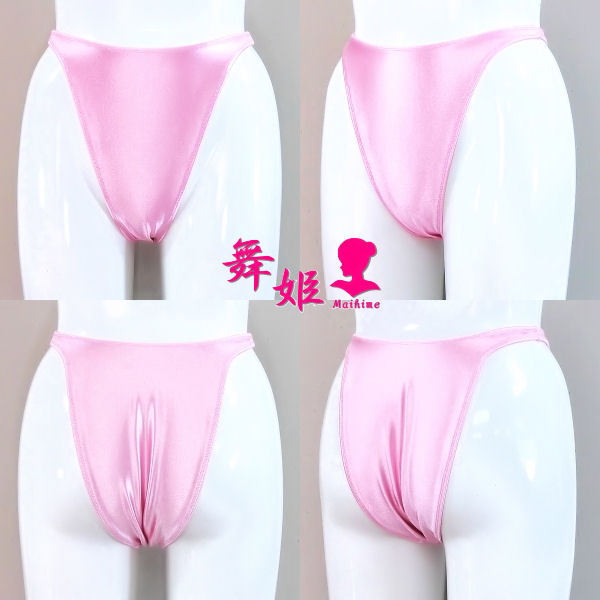 (276Maa-F92) 超ハイレグリオバック (サテン薄ピンク)