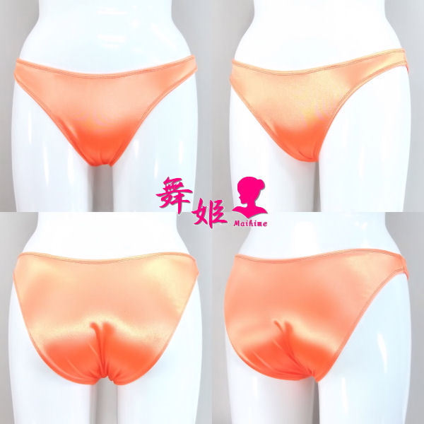 (193XXL-F81)レディースサテンビキニ(サテンオレンジ)