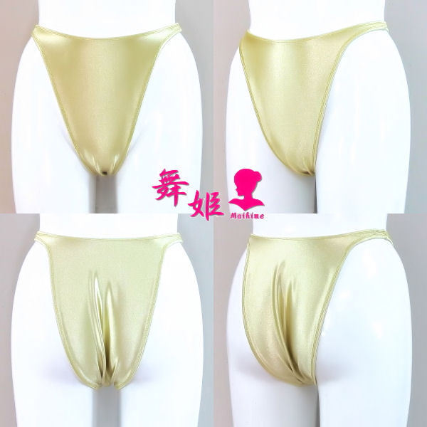 (276Maa-F53) 超ハイレグリオバック (サテンシャンパン)