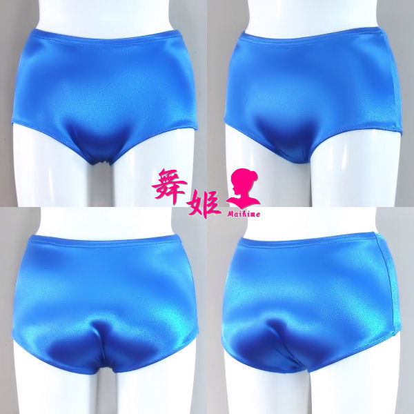 (278X3L-F41) サテン ローレグ ブルマ (サテンブルー)