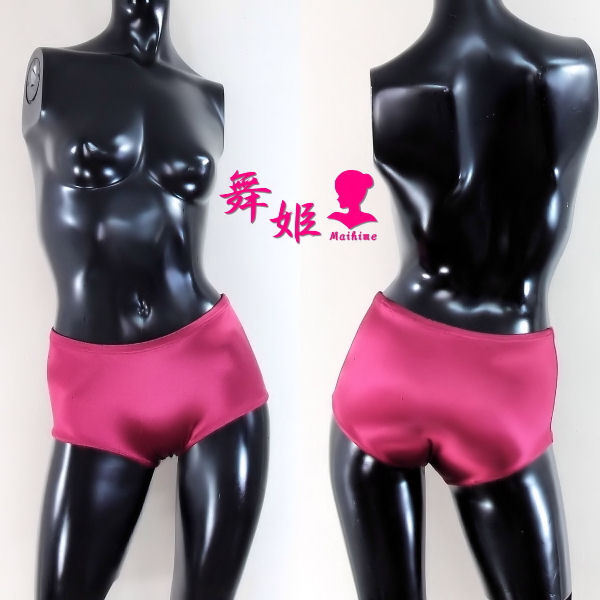 (278X4L-F25) サテン ローレグ ブルマ (サテンワイン)