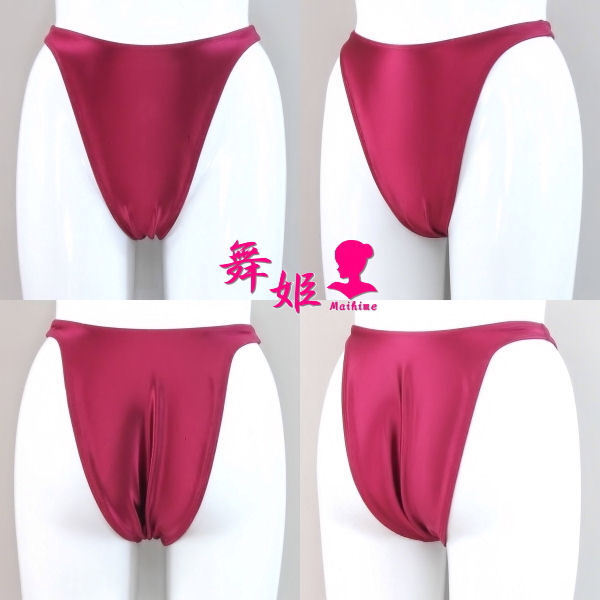 (276Laa-F25) 超ハイレグリオバック (サテンワイン)