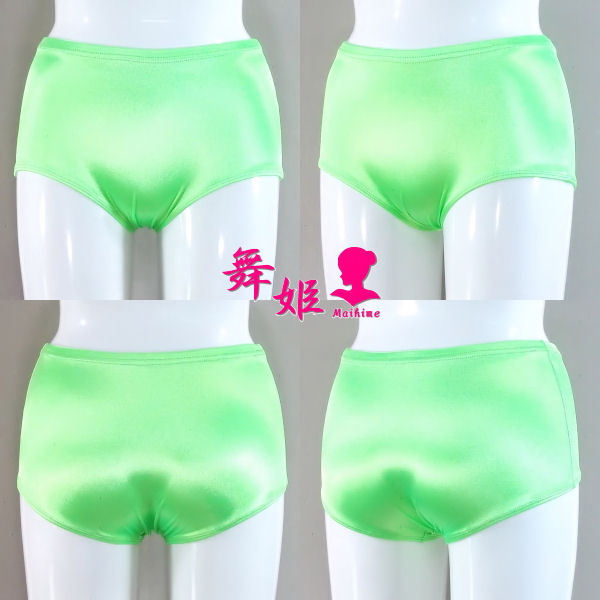 (278XXL-F34) サテン ローレグ ブルマ (サテンワカクサ)