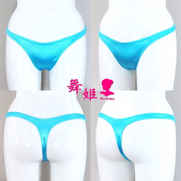 (194XXL-F42)レディースサテンTバック(サテンスカイ)