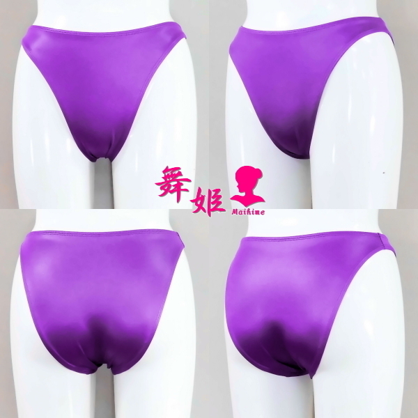 (283XXL-T61) ハイレグスリークォータ (艶光沢パープル)