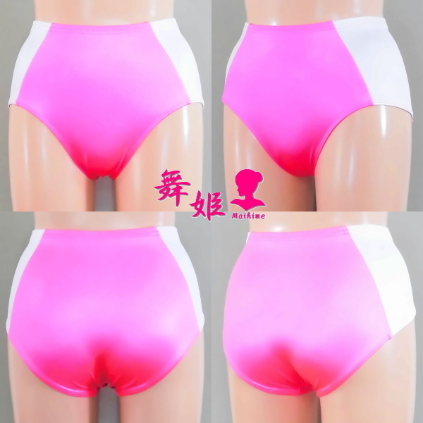 (284X3L-T91) ツートーンブルマ (艶光沢ピンク)