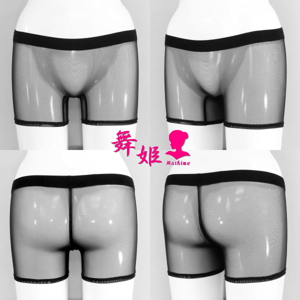 (191Saa-Y01) 二分丈桃尻スパッツ(パワーネット黒)