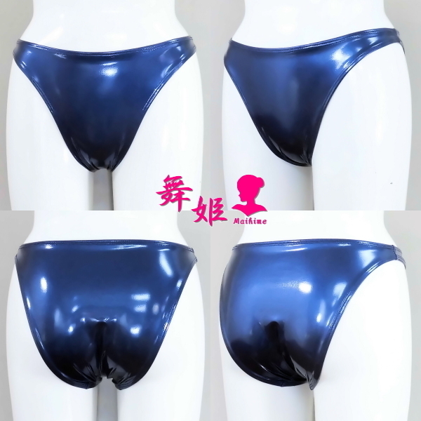 (283X3L-G63) ハイレグスリークォータ (グロスネイビー)