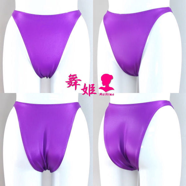 (276X4L-T61) 超ハイレグリオバック (艶光沢パープル)