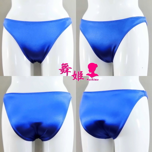 (283XLa-F41) ハイレグスリークォータ (サテンブルー)