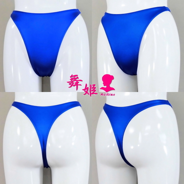 (196Saa-T41) 超ハイレグTバック (艶光沢ブルー)