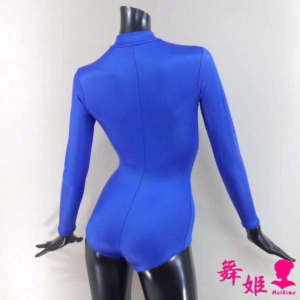 (388X4L-T41)長袖ハイネック前Fローレグ(艶光沢ブルー) 388Laa-T41)長袖ハイネック前Fローレグ(艶光沢ブルー) 突か