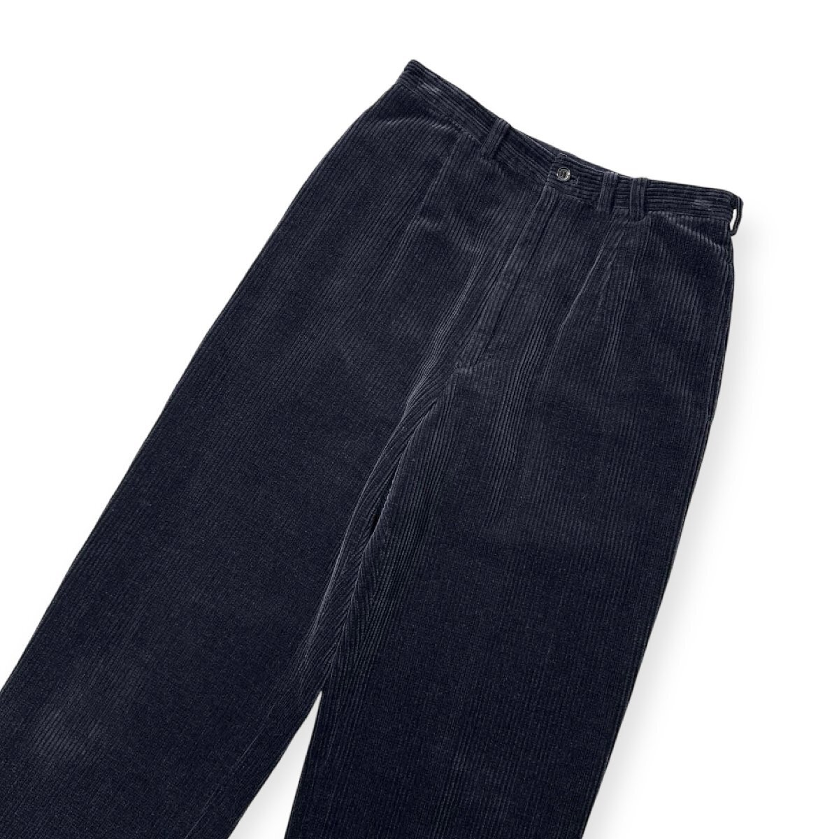 Mademoiselle NON NON マドモアゼルノンノン タック入り コーデュロイパンツ スラックス ボトムス M/ネイビー/レディース 日本製 パパス