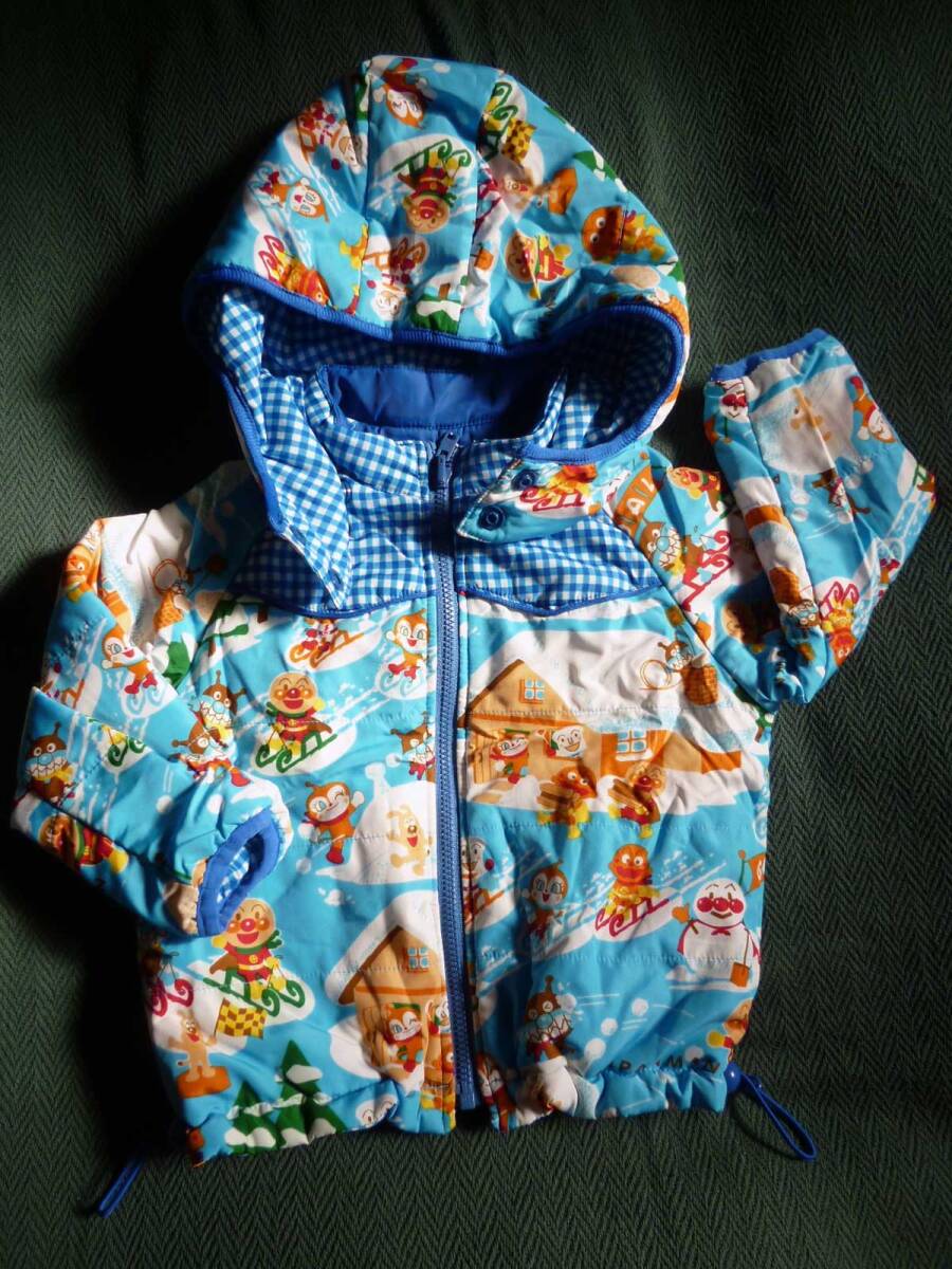 アンパンマン　ジャンパー　リバーシブル　ジャケット　ダウン　90サイズ　子供服　キッズ