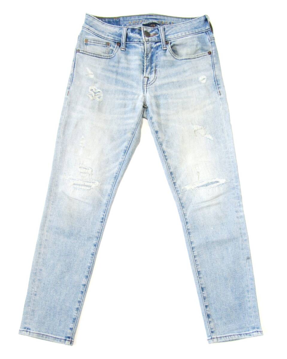 AMERICANEAGLEアメリカンイーグルSKINNY▼ストレッチスキニーデニム▼28インチ▼ウエスト約76cm