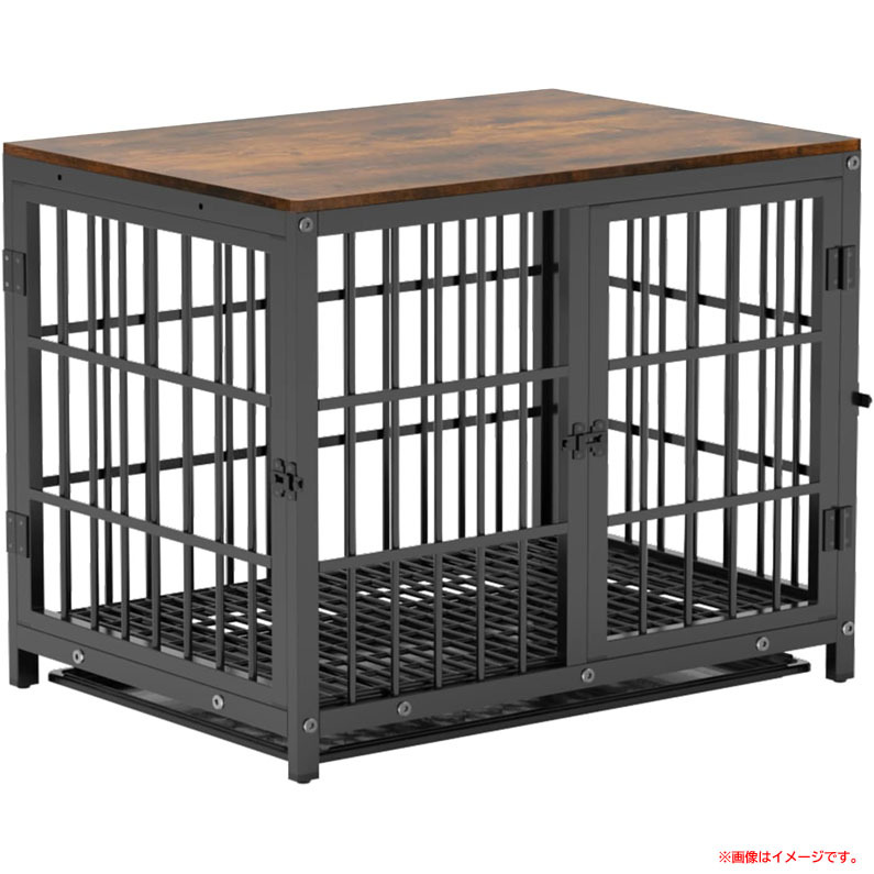 D2014YO ◆0110_4凹【アウトレット品】犬用ケージ 屋根付き BingoPaw P-XL171-M-BK-230314 ウッディサークル未使用 ペット用品