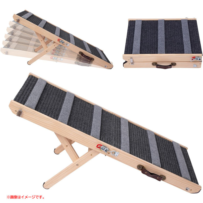 D1400YO ◆0110_5凹【アウトレット品】ペットスロープ 犬用スロープ PETTOM XK31 シニア犬 折りたたみ未使用 ペット用品