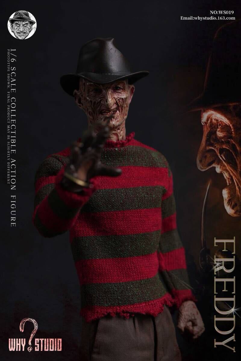 WHY STUDIO 1/6 Freddy Vs Jason - Freddy 未開封新品 WS019 アクションフィギュア 検) フレディ VS ジェイソン サイドショウ NECA