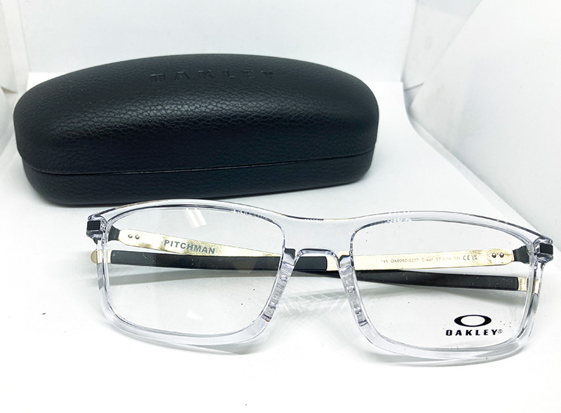 OAKLEY オークリー 正規品 メガネフレーム PITCHMAN OX8050-0257 クリア スケルトン 新品 スクエア ピッチマン バネ丁番 度付き加工可
