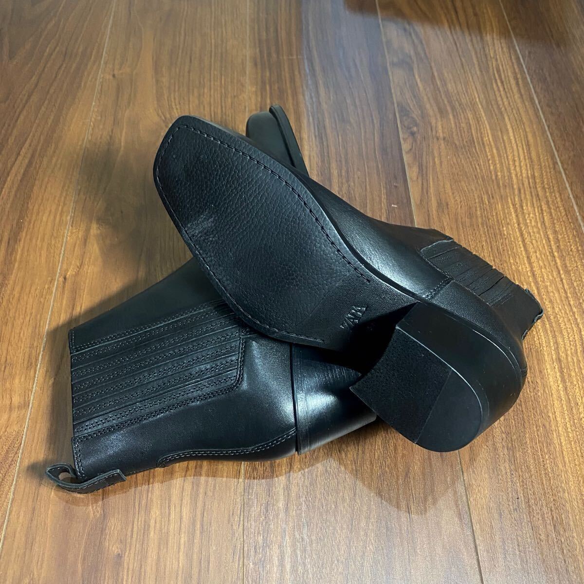 新品 ZARA 本革 カウボーイブーツ 25 5cm 39 メンズ ザラ レザー 新品 ZARA 本革 カウボーイブーツ 25 5cm 39 メンズ ザラ レザー