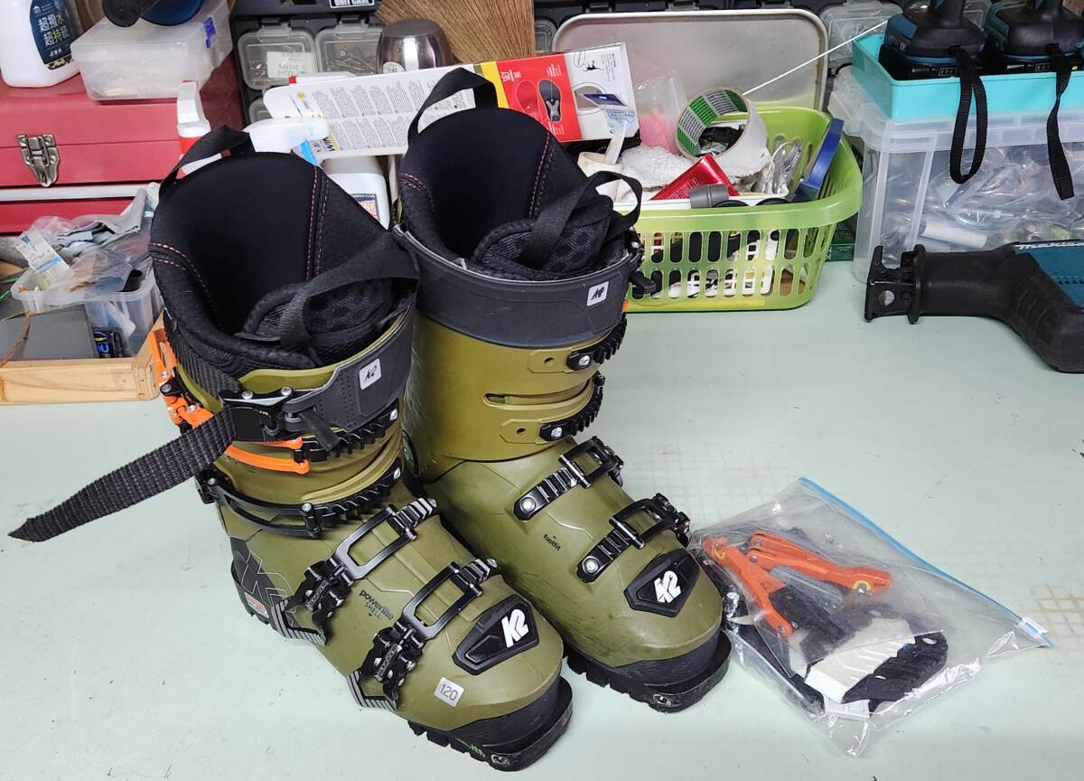【返品不可】 K2 グリップウォークのソール&アルペン用ソール両対応〔USED〕 24.5cm 120 MINDBENDERマインドベンダー フリーライド