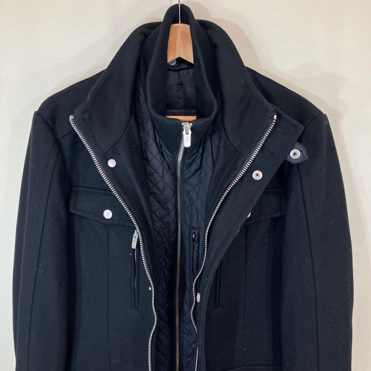 Zara man ザラマン men's ウールブレンド コート フルジップ Zara man ザラマン men's ウールブレンド コート フルジップ
